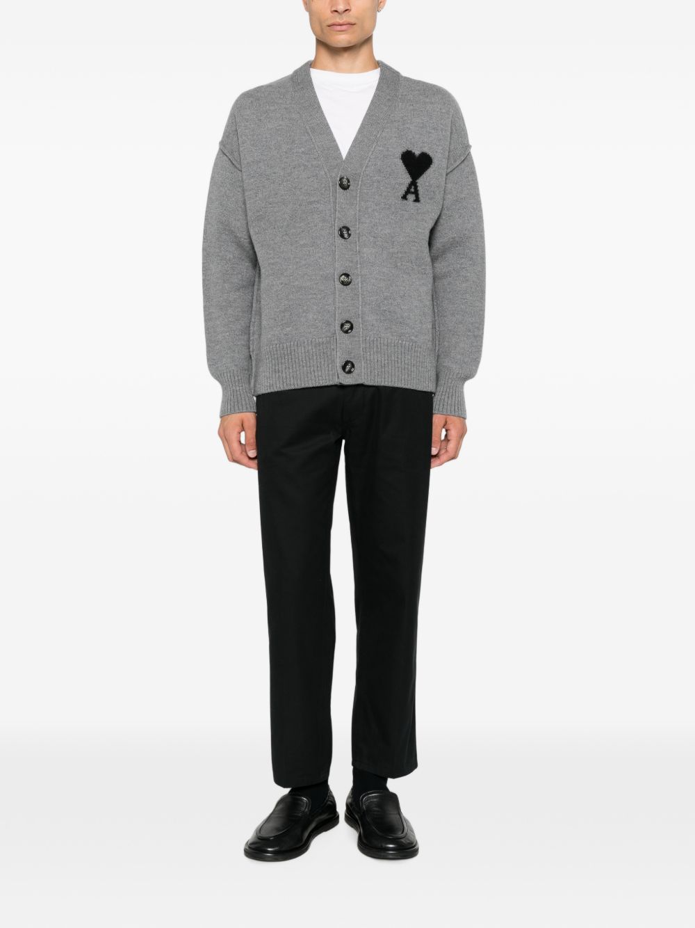 AMI PARIS Ami Paris Women Ami De Coeur Wool Cardigan