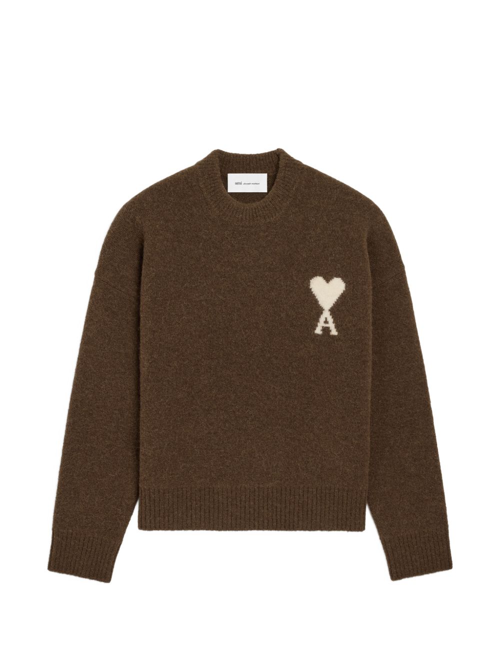 Ami Paris Women Ami De Coeur Wool Crewneck Sweater