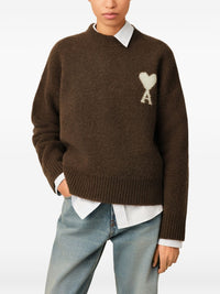 Ami Paris Men Ami De Coeur Wool Crewneck Sweater