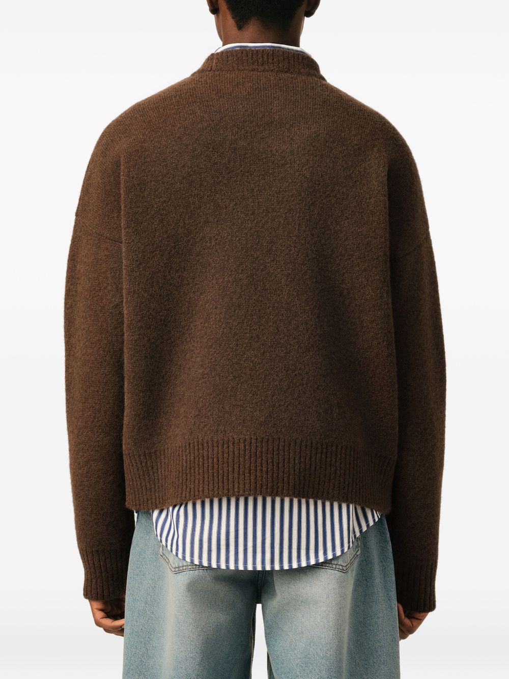 Ami Paris Men Ami De Coeur Wool Crewneck Sweater
