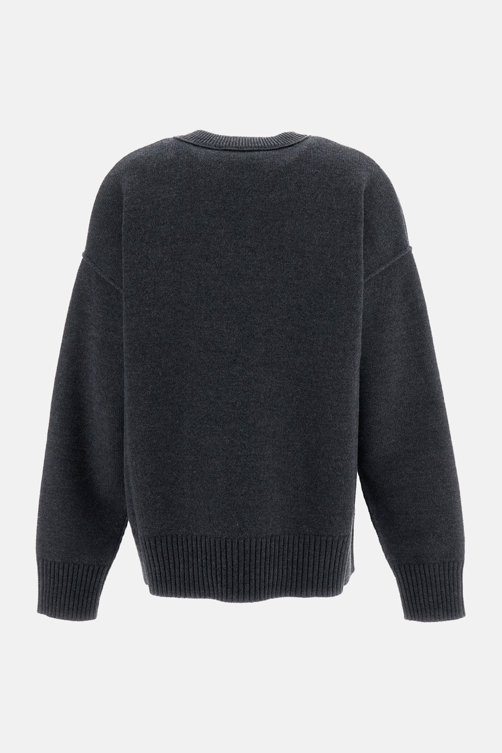 Ami Paris Men Crewneck Sweater With Contrasted Ami De Coeur