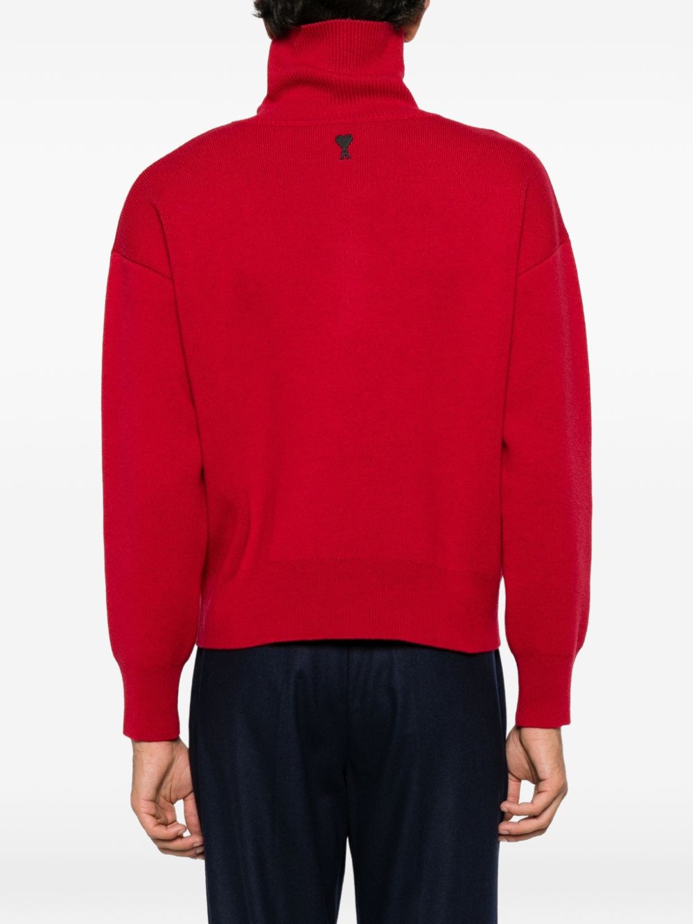 Ami Paris Women Wool Turtle-Neck Sweater