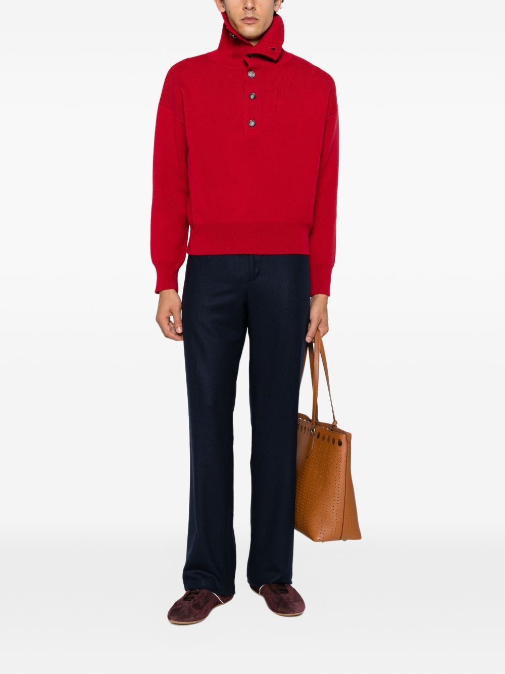 Ami Paris Women Wool Turtle-Neck Sweater