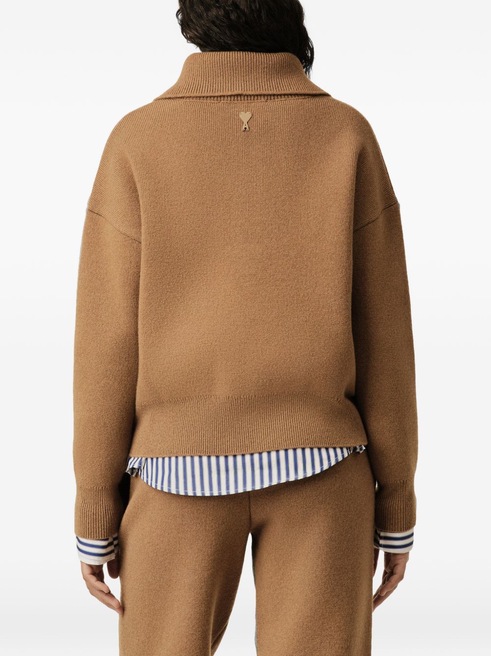 Ami Paris Men Wool High-Neck Sweater