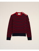 Ami Paris Women Striped Crewneck Sweater