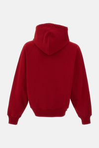 Ami Paris Men Hoodie With Ami Paris Felt Embroidery