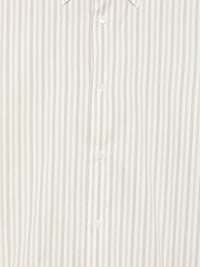 Auralee Men Cotton And Silk Striped Shirt