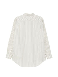 Auralee Men Cotton And Silk Striped Shirt