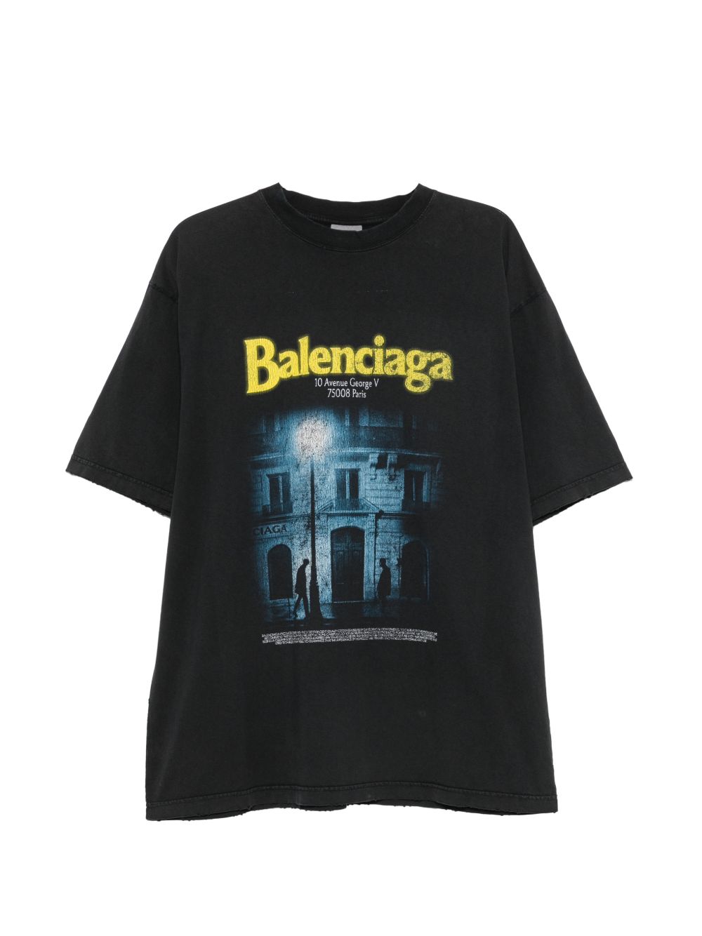 Balenciaga Men The Address Cotton T-Shirt
