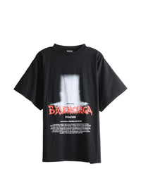 Balenciaga Men Printed Cotton T-Shirt