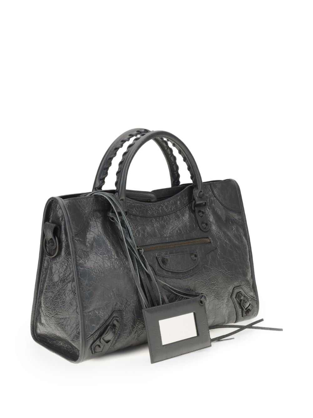 Balenciaga Women Le City Medium Leather Handbag
