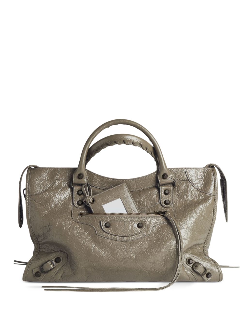 Balenciaga Women Le City Medium Leather Handbag
