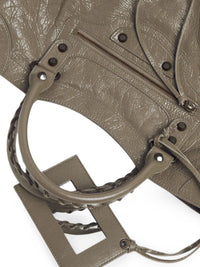 Balenciaga Women Le City Medium Leather Handbag
