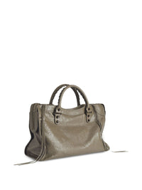Balenciaga Women Le City Medium Leather Handbag