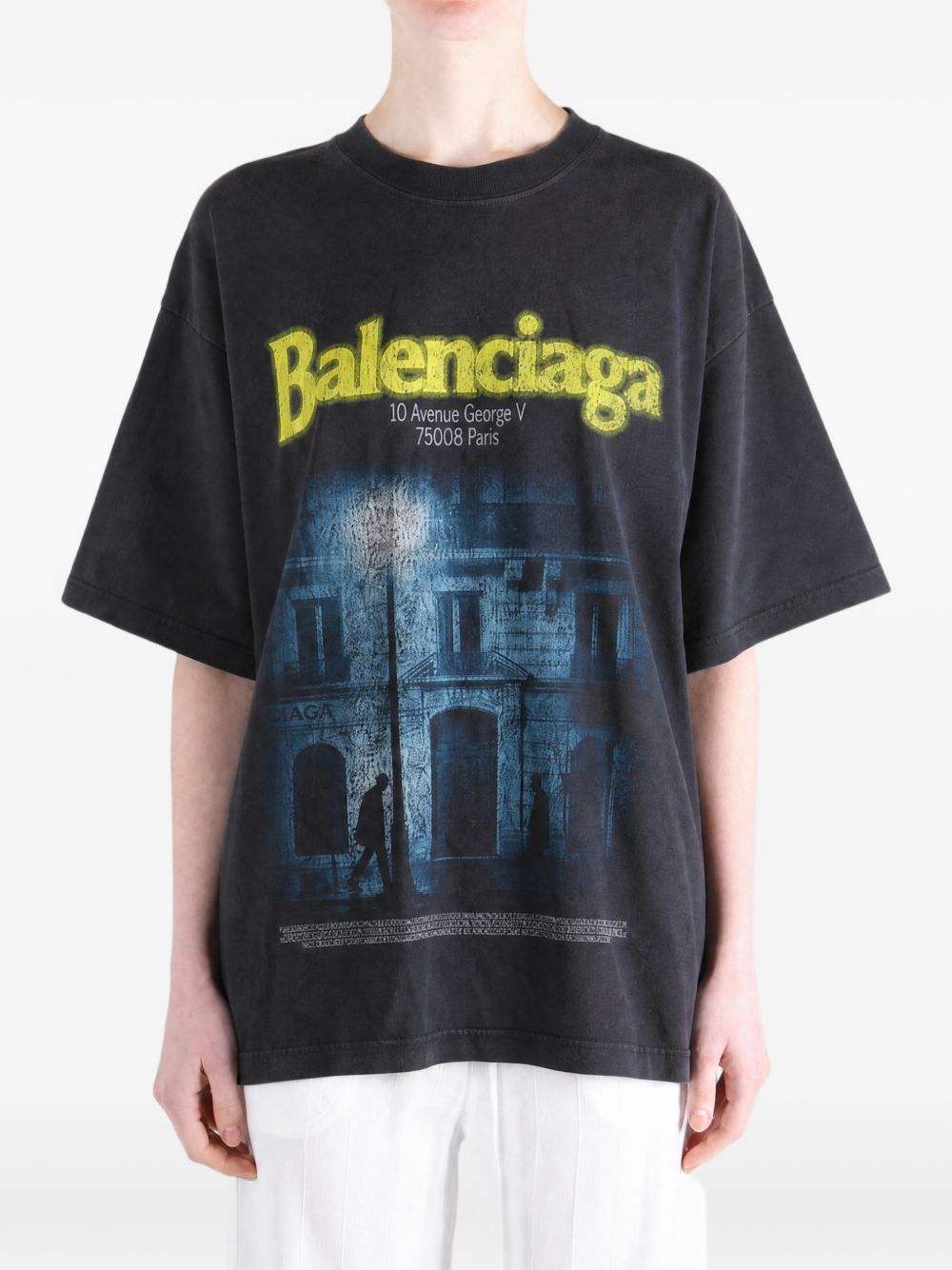 BALENCIAGA Balenciaga Women Printed Cotton T-Shirt