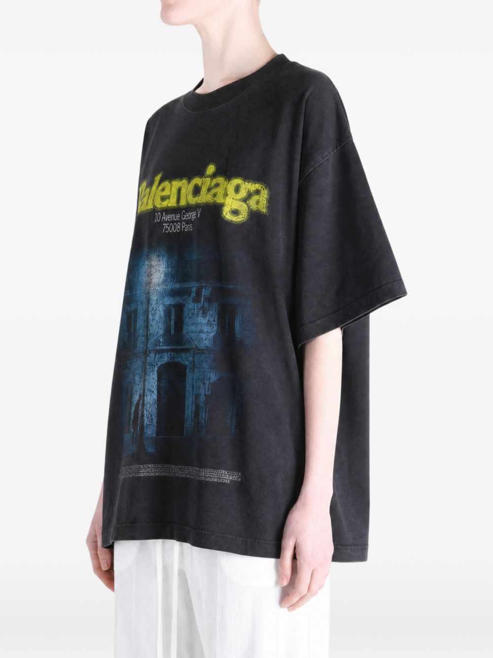 BALENCIAGA Balenciaga Women Printed Cotton T-Shirt