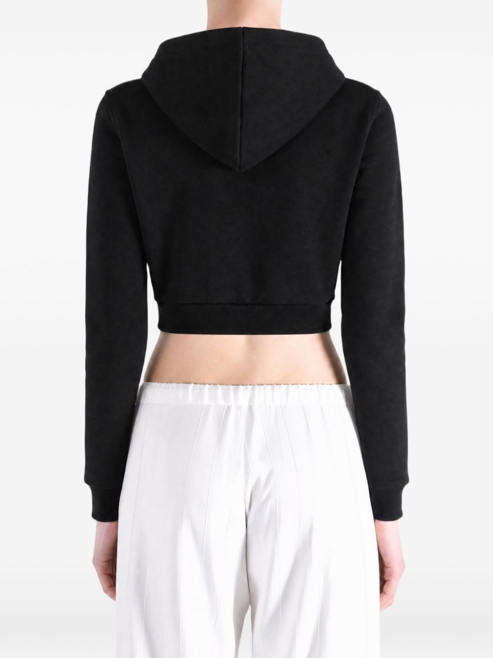 Balenciaga Women Cotton Cropped Sweatshirt