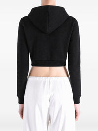 Balenciaga Women Cotton Cropped Sweatshirt