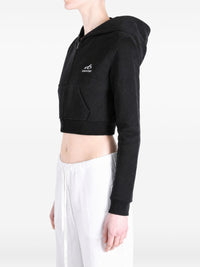 Balenciaga Women Cotton Cropped Sweatshirt
