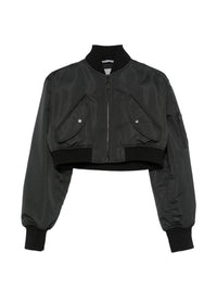Balenciaga Women Cropped Bomber Jacket
