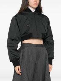 Balenciaga Women Cropped Bomber Jacket