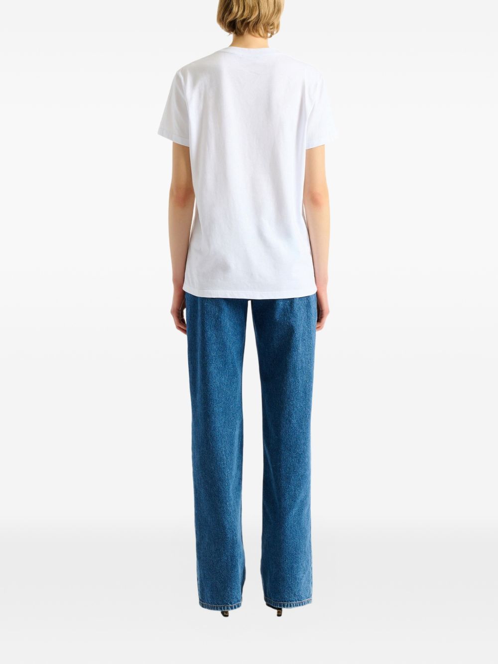 Balmain Women Logo Cotton T-Shirt