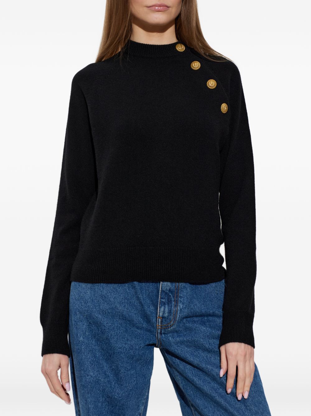 Balmain Women Cashmere Crewneck Sweater