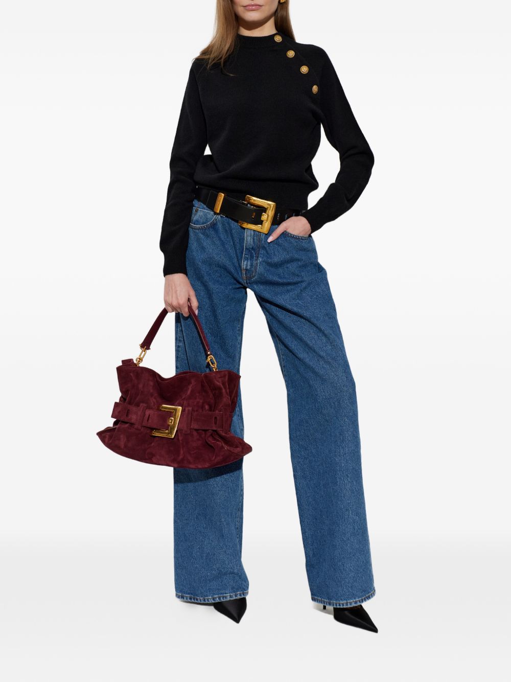 Balmain Women Cashmere Crewneck Sweater
