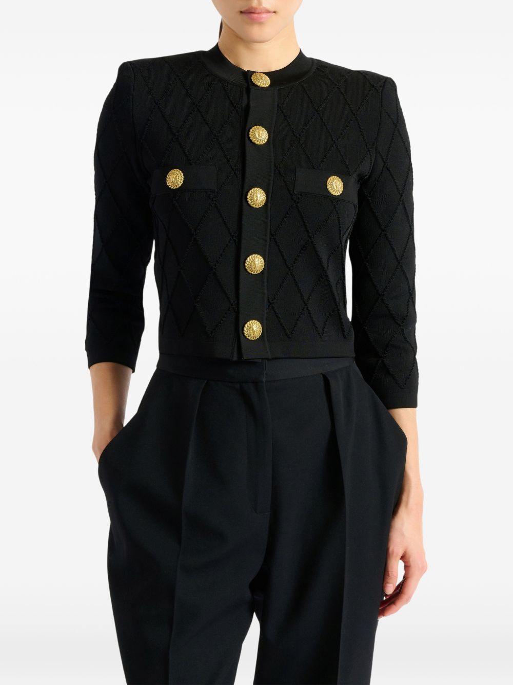 Balmain Women Cropped Cardigan