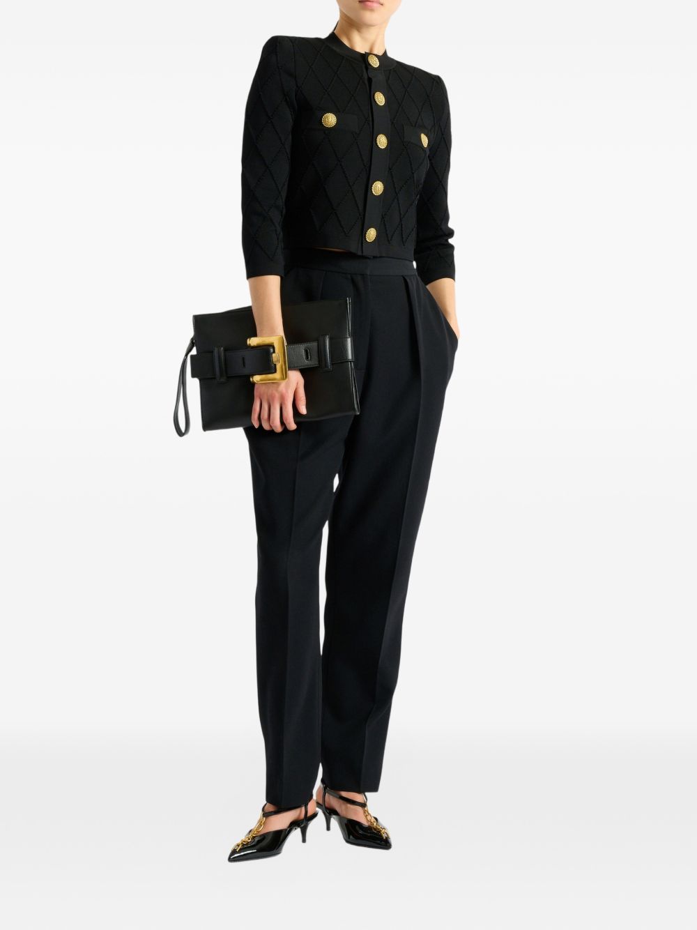 Balmain Women Cropped Cardigan