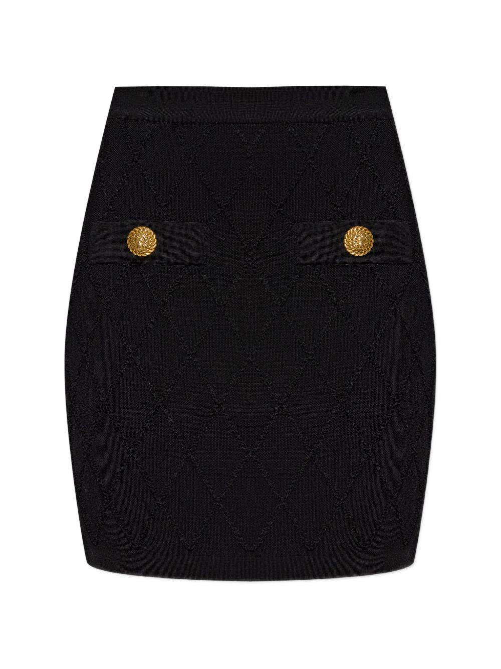 Balmain Women Quilted Mini Skirt