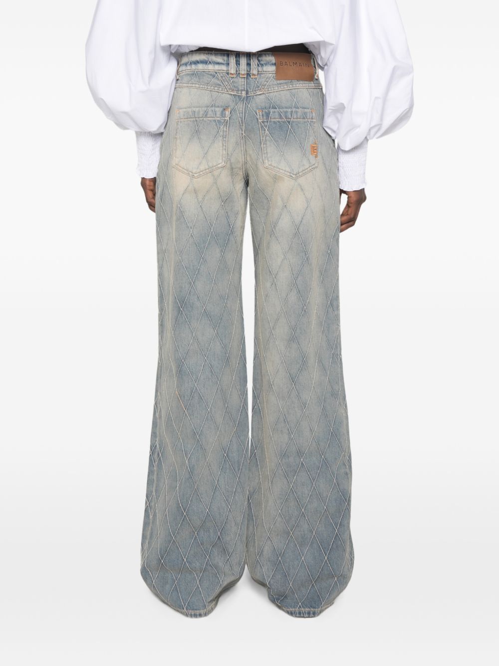 Balmain Women Denim Cotton Jeans
