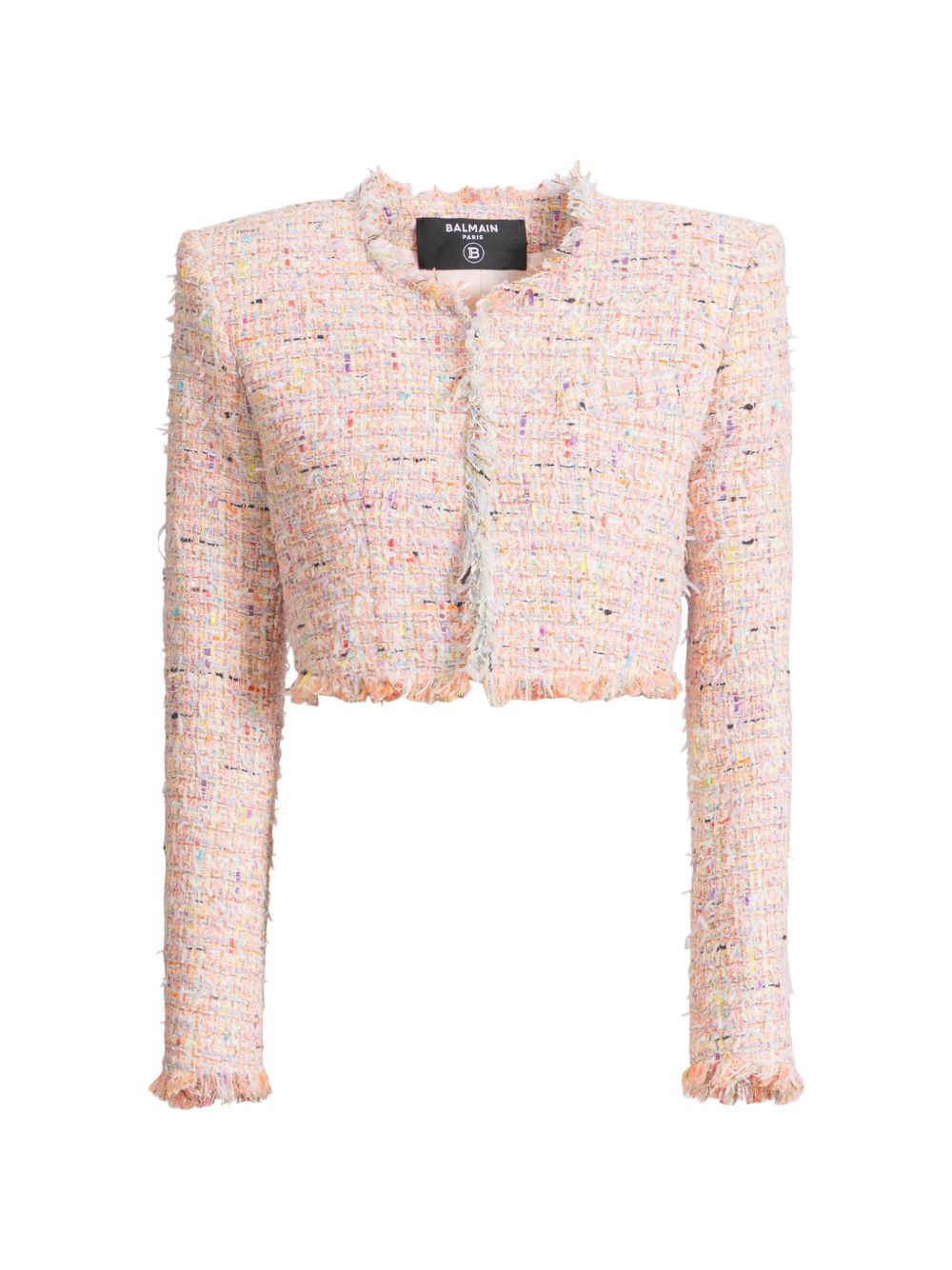 Balmain Women Tweed Cropped Jacket