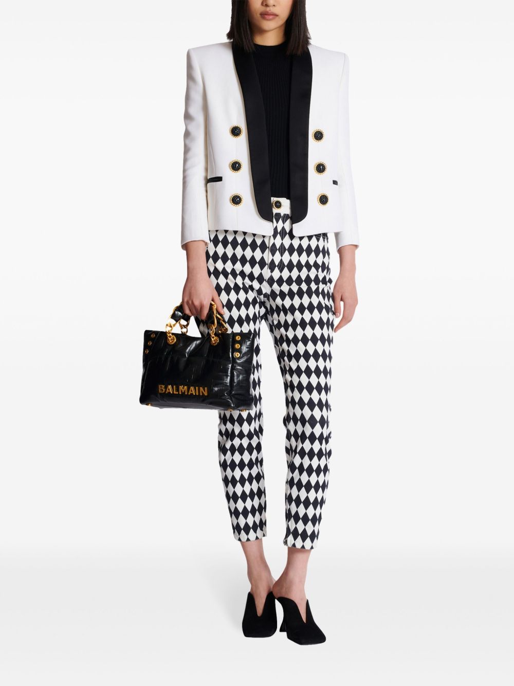 BALMAIN Balmain Women 1945 Small Leather Tote