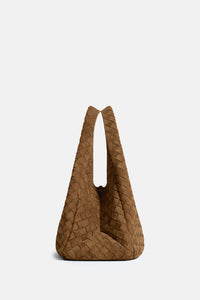 Bottega Veneta Women Campana Medium Suede Bag