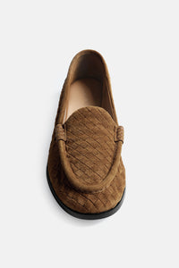 Bottega Veneta Women Silenzio Suede Loafers