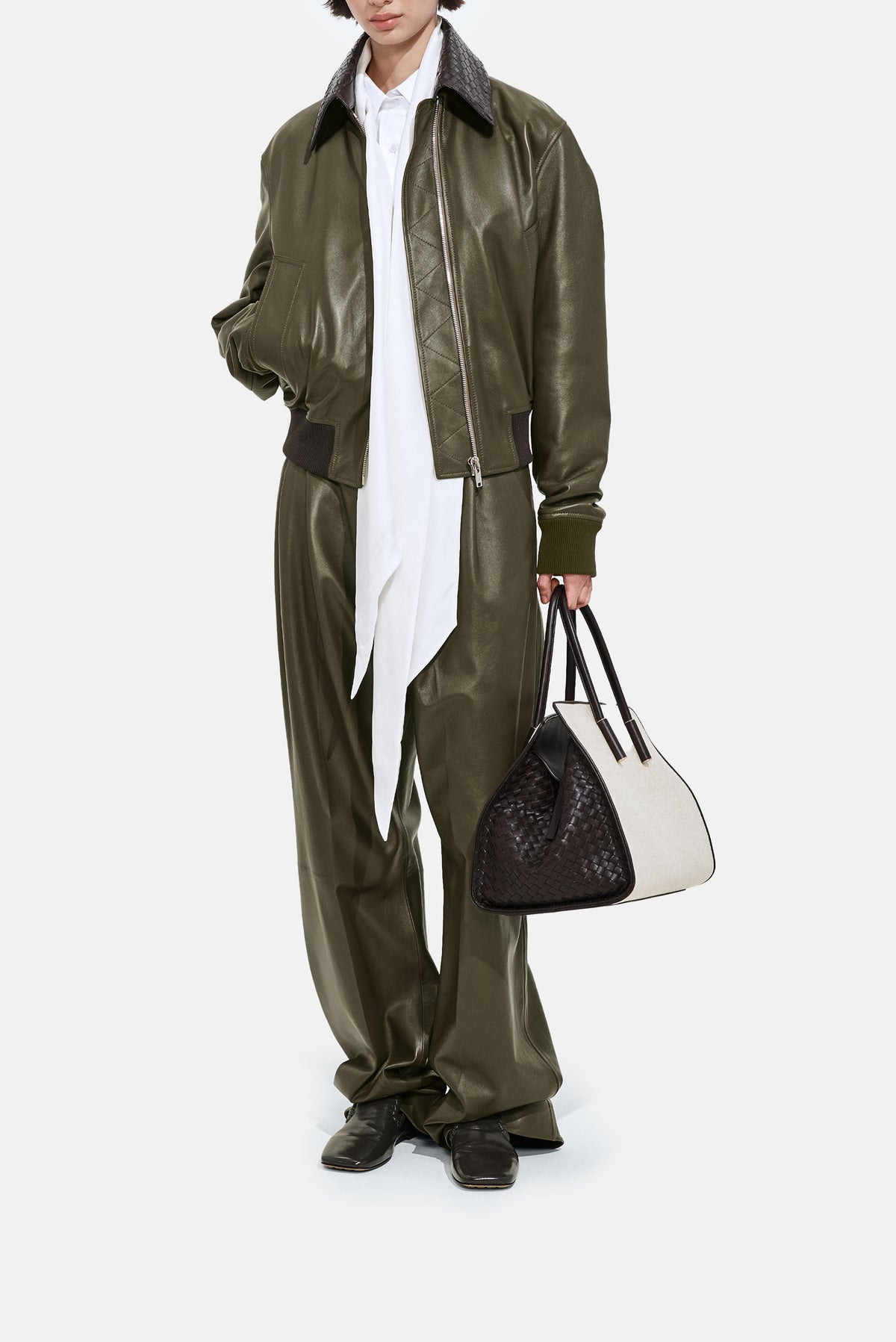 Bottega Veneta Bottega Veneta Women Shiny Leather Blouson