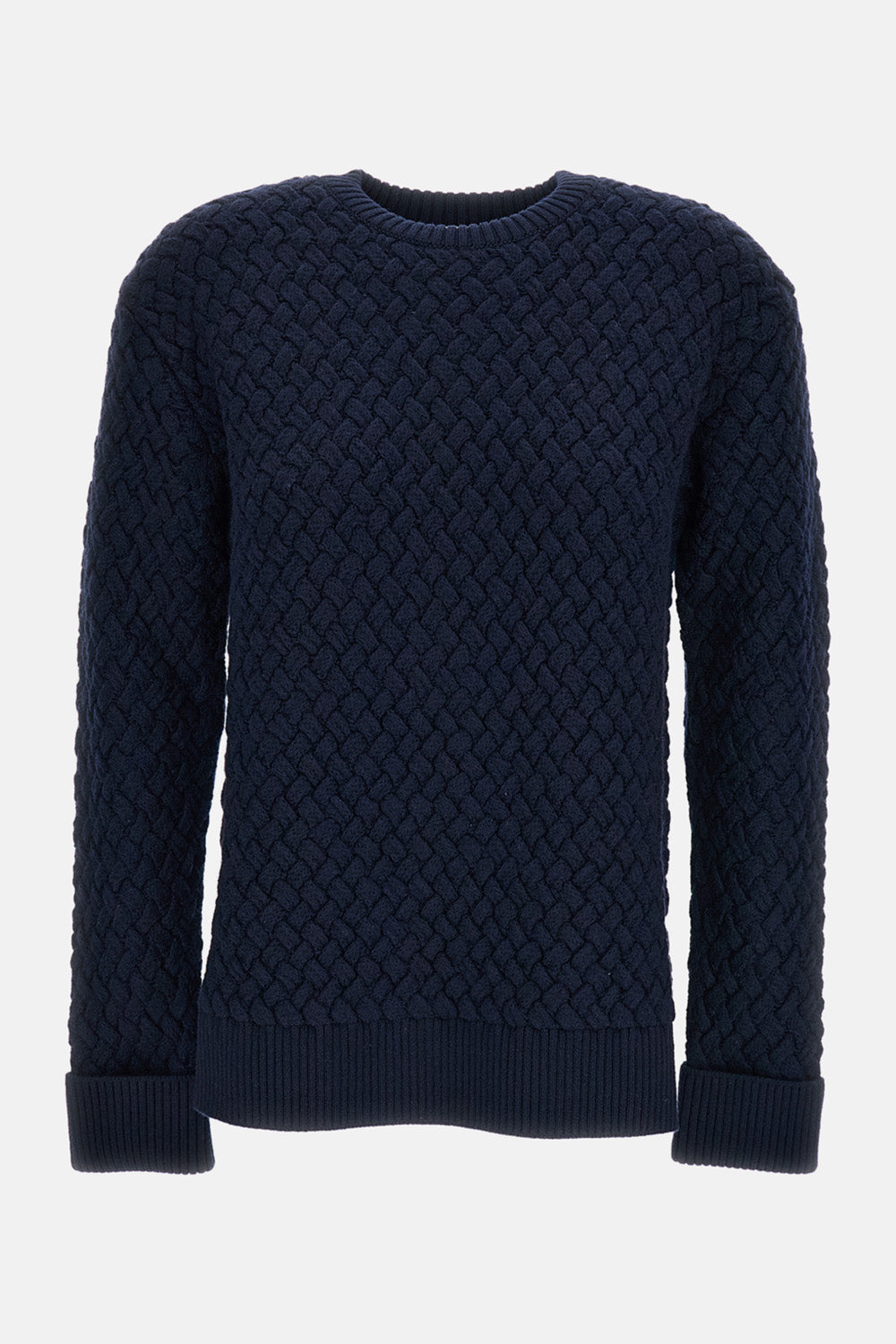Bottega Veneta Women Crewneck Sweater Intrecciato Motif
