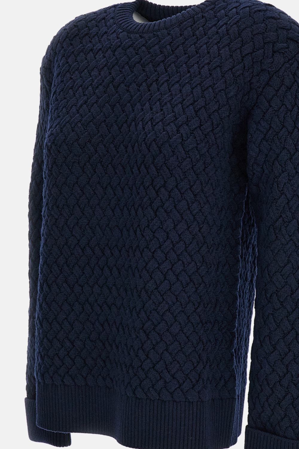 Bottega Veneta Women Crewneck Sweater Intrecciato Motif