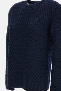 Bottega Veneta Women Crewneck Sweater Intrecciato Motif