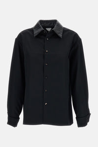 Bottega Veneta Bottega Veneta Women Intrecciato Weave Collar Shirt