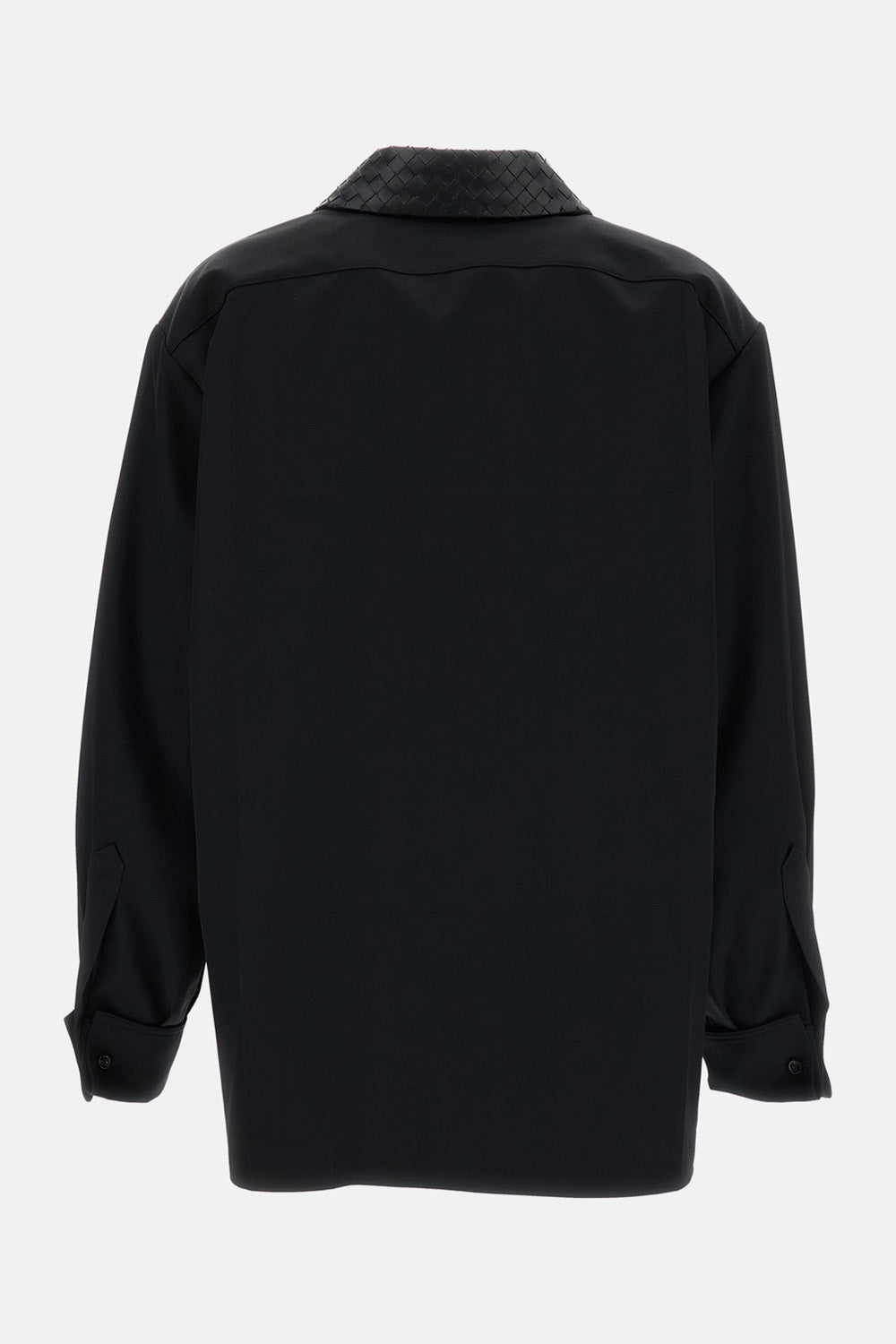 Bottega Veneta Bottega Veneta Women Intrecciato Weave Collar Shirt