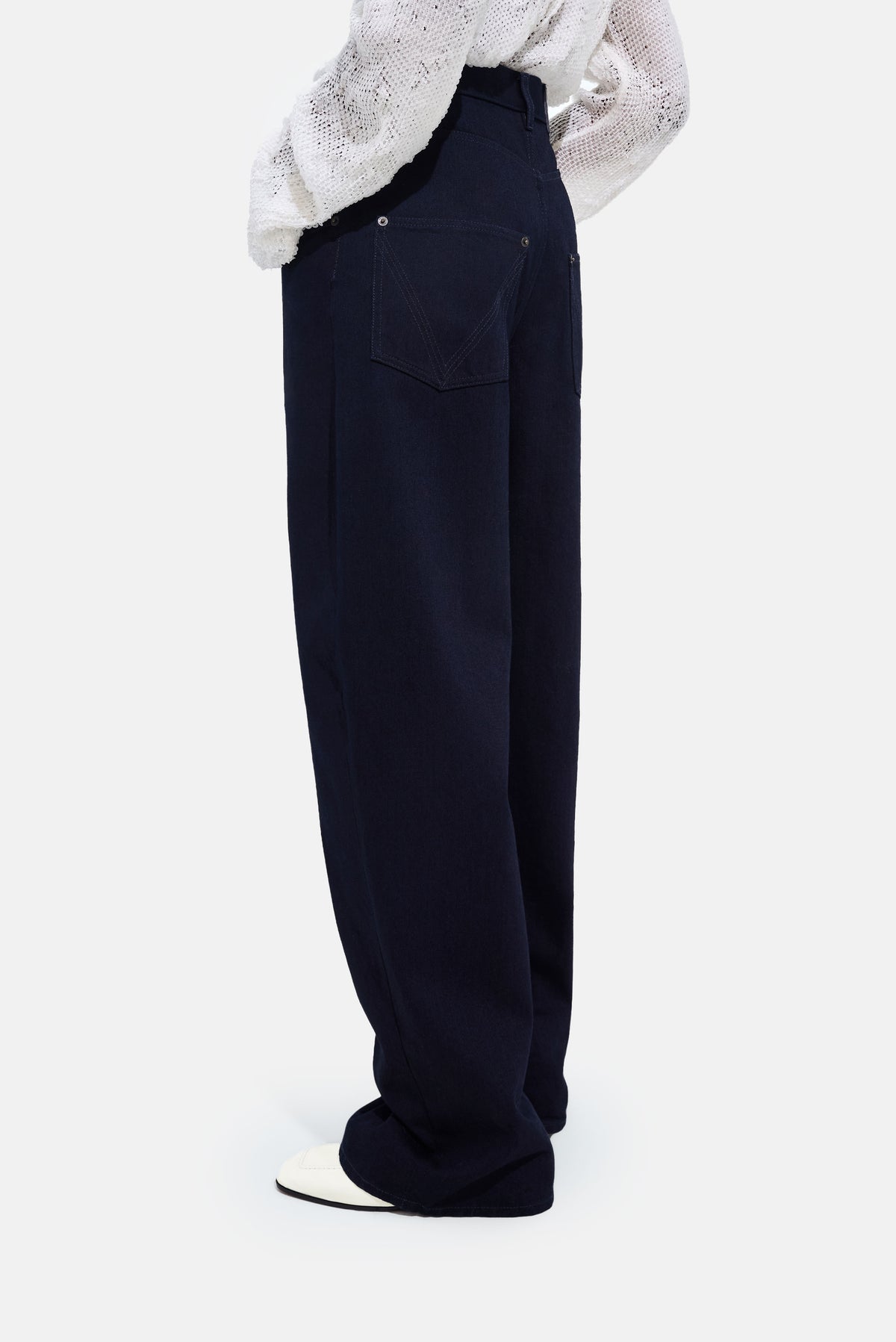 Bottega Veneta Bottega Veneta Women Black Blue Rinsed Denim