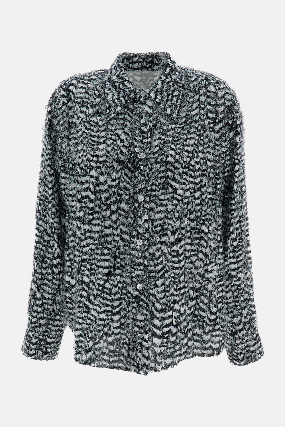 Bottega Veneta Women Feather-Effect Viscose Fil Coupé Shirt