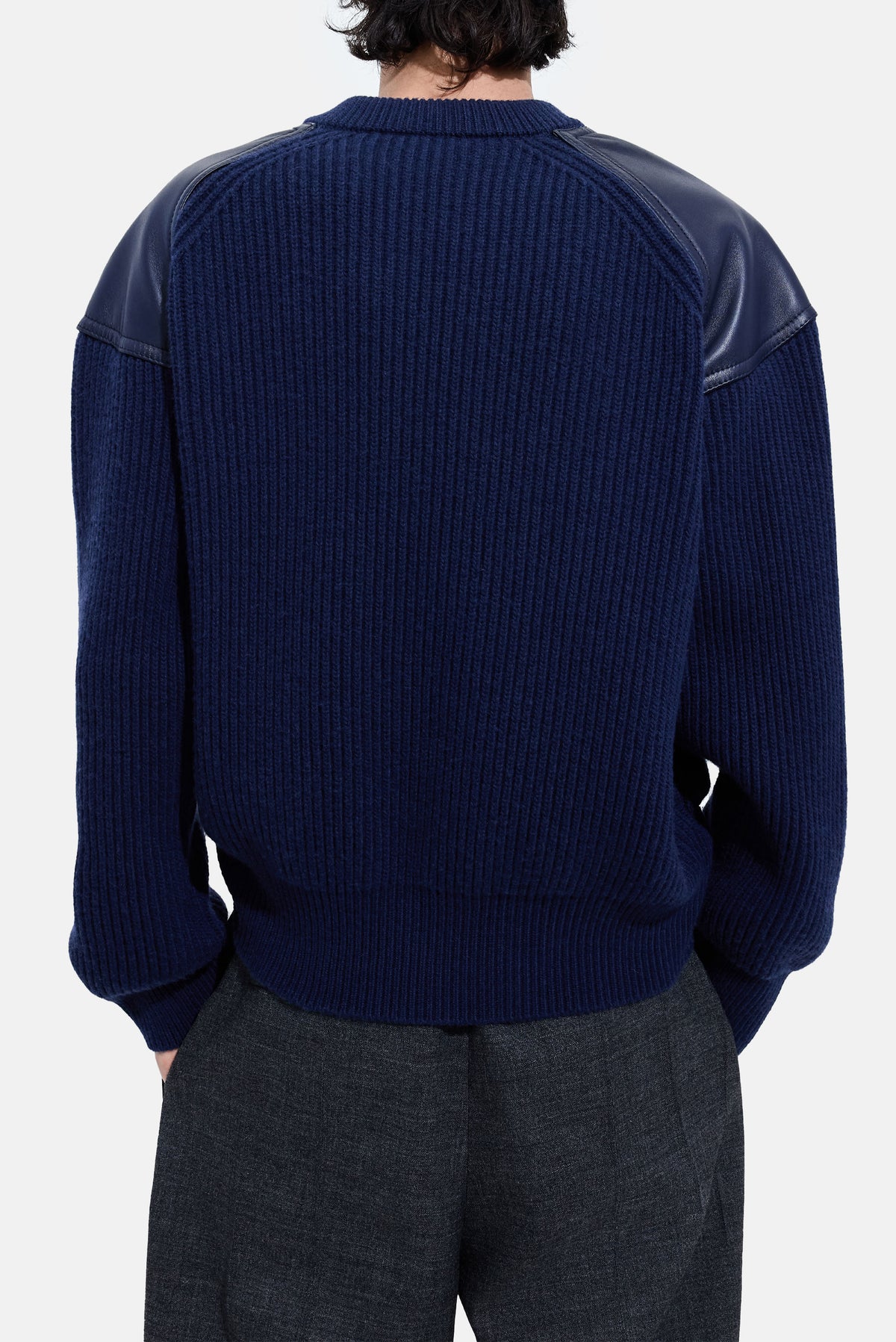 Bottega Veneta Men Wool And Cashmere English Rib Sweater