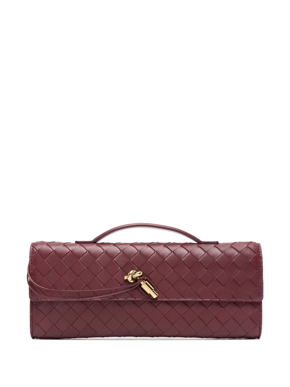 Bottega Veneta Women Andiamo Leather Clutch