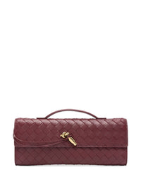 Bottega Veneta Women Andiamo Leather Clutch