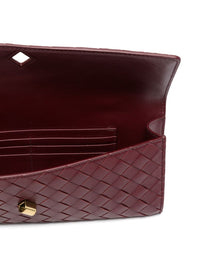 Bottega Veneta Women Andiamo Leather Clutch