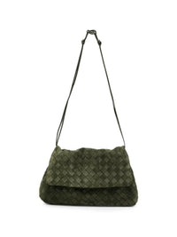 Bottega Veneta Women Giorno Leather Shoulder Bag