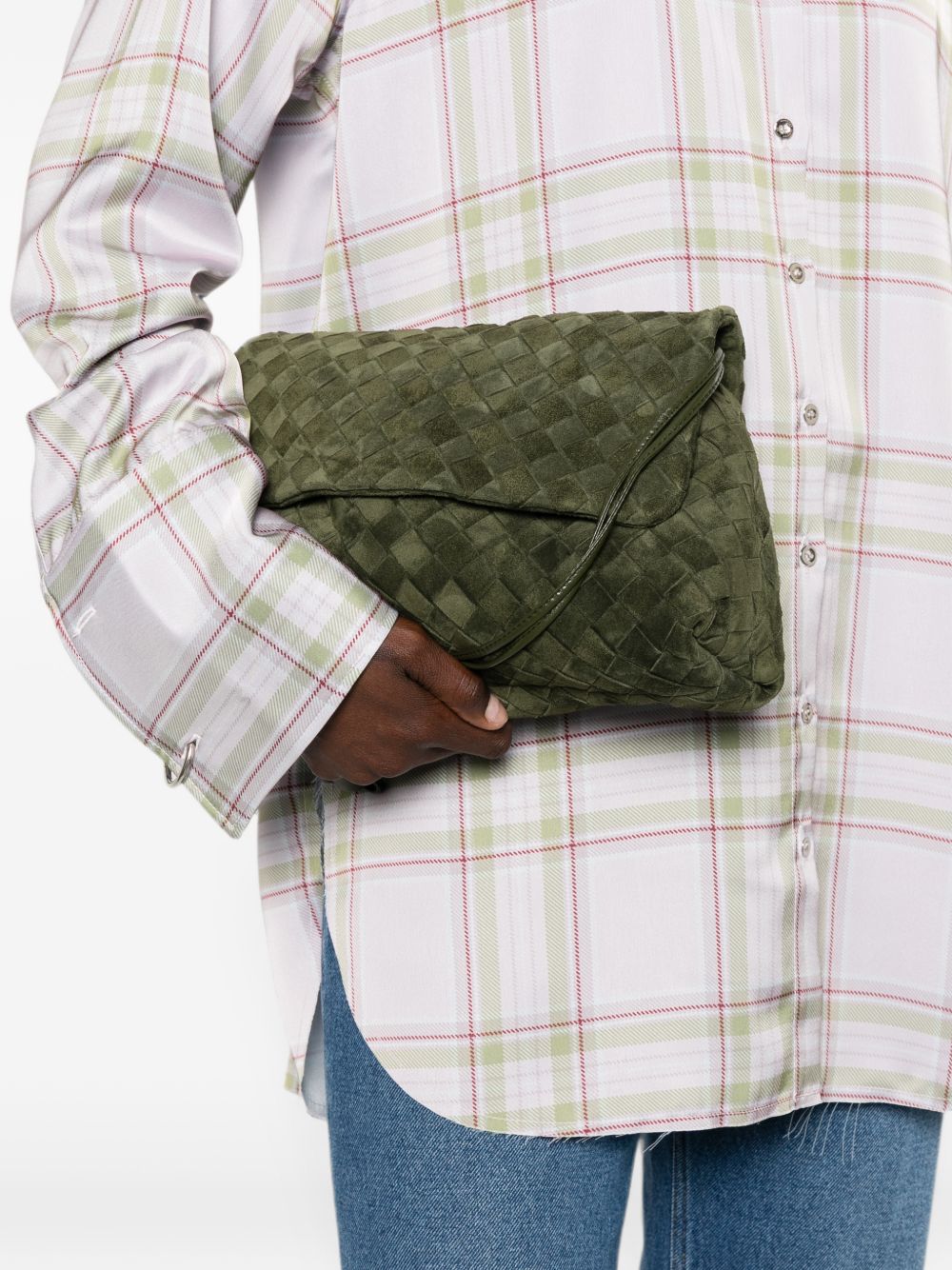 Bottega Veneta Women Giorno Leather Shoulder Bag